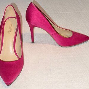 MICHAEL Michael Kors Claire Pump Satin w/Topy | Ultra Pink | 6.5 M